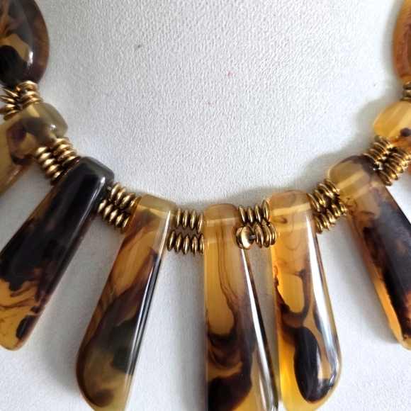 New Cato Necklace Tiger Eye Statement - Picture 5 of 5